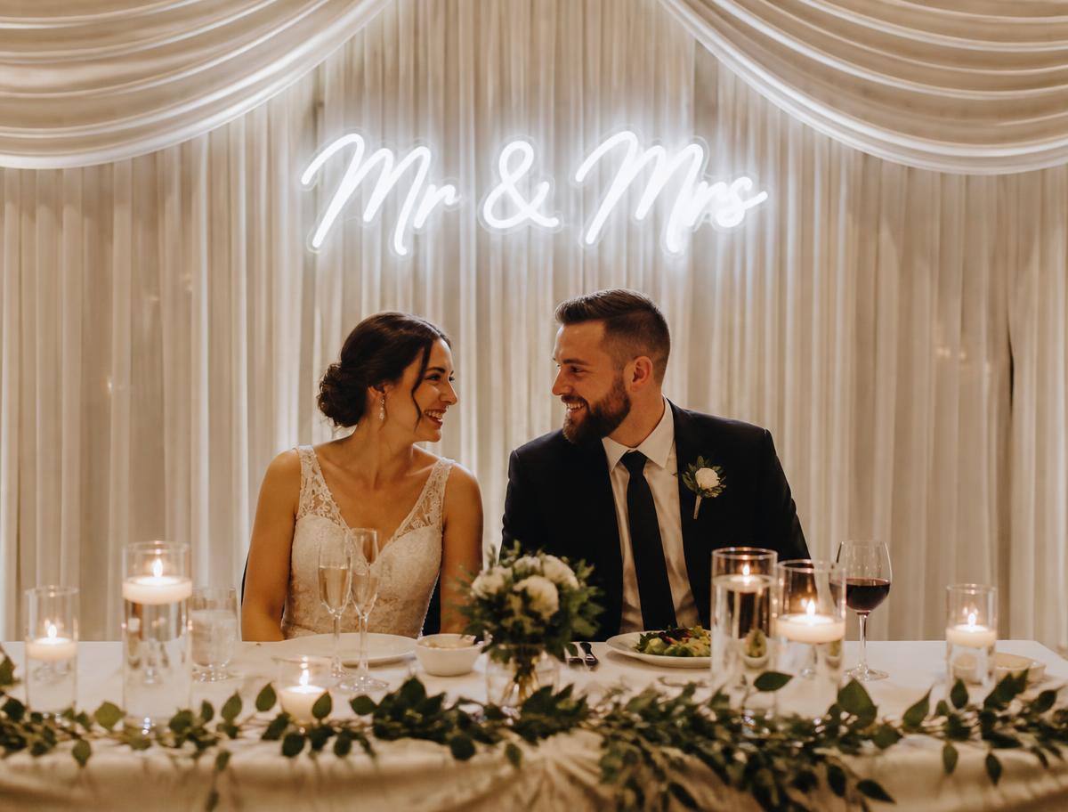 Mr & Mrs Neon Sign